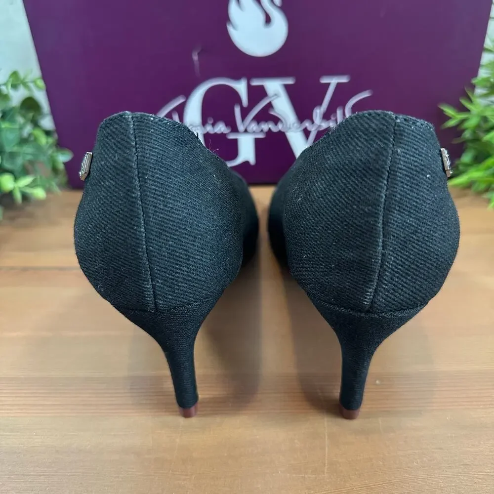 Gloria Vanderbilt Women's Marilyn Pumps Heels Black Size 8‎